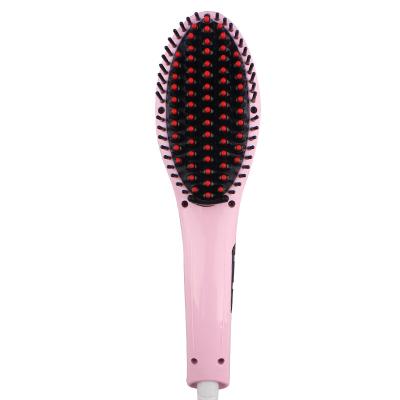 China Safety Customized Hair Salon Equipment LCD Display Hair Brush Electric Straight Hair Comb for sale