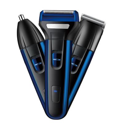 China Hotel SONAR Hot Sale Electric Hair Clipper Shaver Hairdresser Nose Hair Trimmer Three-in-one Electric Pusher 3IN1 for sale