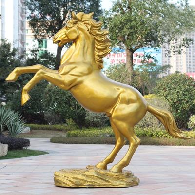 China China Pop Art Sculpture Manufacturer Customize Outdoor Decoration Animal Life Size Standing Bronze Horse Sculpture for sale