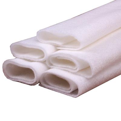 China Nonwoven Punching Waterproof Polyester Needle Fabric Nonwoven PET For Mattress Flame Retartant Tickling White Fire Resistant Nonwoven Fabric for sale