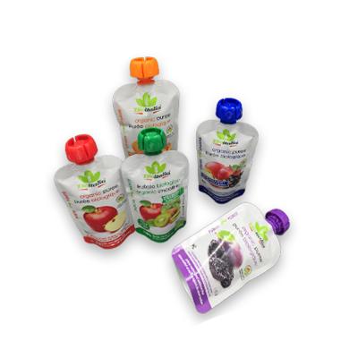 China Recyclable Reusable Plastic Custom Liquid Fruit Holder Juice Drink Packaging Spout Pouch for sale