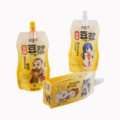 China Recyclable Custom Reusable Food Grade Stand Up Liquid Doy Pack Pouch With Spout for sale