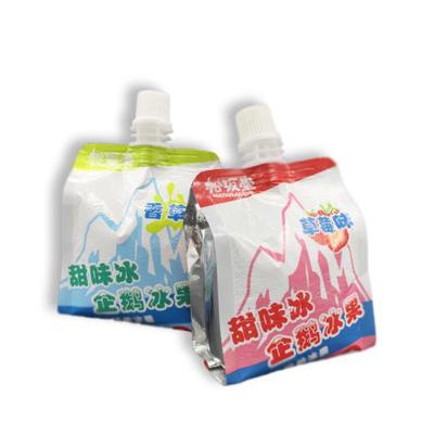 China Laminated recyclable nylon stand up spout pouch for juice for sale