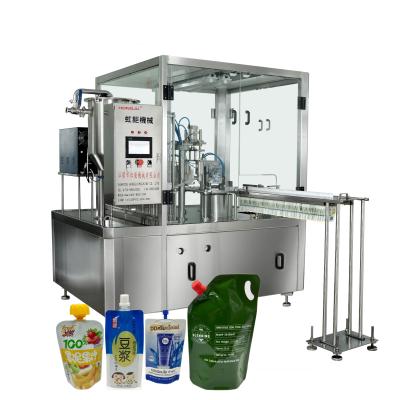 China Food China Full Automatic Spout Pouch Packing Bag Juice Filling And Capping Machine for sale