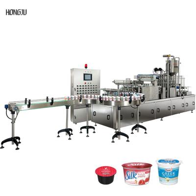 China Automatic Plastic Drinking Miscellaneous Food Cup Filling And Sealing Machine for sale