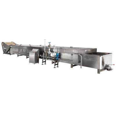 China Automatic Pasteurization Food Cup Pouch Food Canning and Package Machine and Industrial Cooling Tunnel for sale