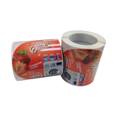 China High Quality Custom Waterproof Packaging Labels Detergent Roll Bottle Stickers for sale