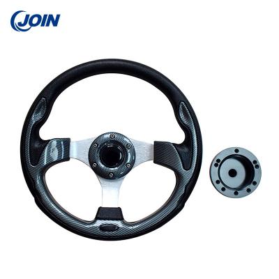 China ODM Removable Golf Cart Steering Wheel PVC Single Color With No Pattern for sale