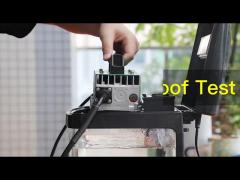 The battery charger waterproof test video