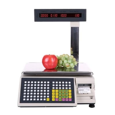 China Electronic Price Barcode Scale 30Kg Computing Weighing Scale For Meat Fruit Shop 15kg (Optional 3kg for sale