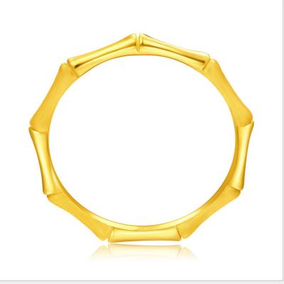 China CLASSIC Gold Plated 18k Gold Plated Bamboo Knot Ring High Couple Rings for sale