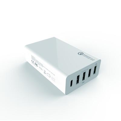 China 60W Mobile Phone Multi-port USB Charger 5 PD QC USB Port Wall Charger Fast Charging of All Smart Phones Tablet. for sale