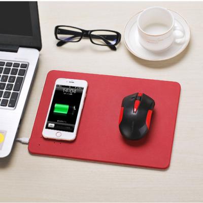 China Mobile Phone Mouse Pad 5W Wireless Charging Wireless Charger for Mobile Phone (Red) for sale