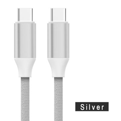 China Mobile Phone Wholesale 60W 3A PD USB C Cable Braided Type C To Type C PD Charging USB Cable For Laptop Tablet for sale