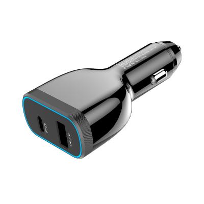 China New model 78W palladium qc3.0 car charger fast dual usb c 60W car charging smart charger for phone tablet laptop for sale