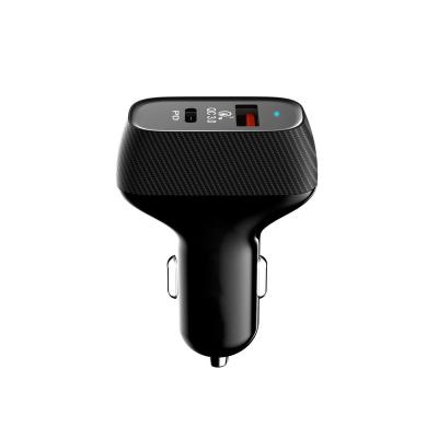 China QC3.0 Dual USB Car Charger 2 Port 5V3A PD QC3.0 38W Type-C For Mobile Phone for sale