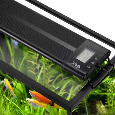 China Sustainable Hygger Auto On Over 30-36 Inches Extendable Full Color Spectrum LED Aquarium Light 7 Inch Fixture For Freshwater Build In Timer for sale