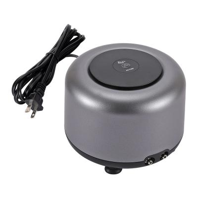 China 2 Air Vents Viable Oxygen Bubbles Aquarium Ultra Quiet Adjustable Airflow Mini Air Pump Small For Up To 300/600 Gal Fish Tank for sale