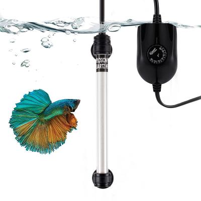 China Hygger Viable Aquarium Heater Durable Quartz Glass Adjustable Thermostat Submersible Aquarium Heater For Aquarium Tank for sale