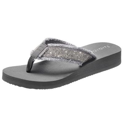 China Fashion Trend Diamond design wholesale Best sales Cheap Price Low MOQ OEM Custom Womens ladys Flip Flops sandal Slippers for sale