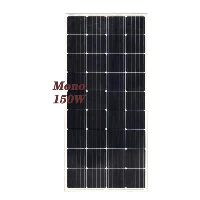 China High quality solar panel 150w solar power system 150w 12v 180w 175w monocrystalline solar panel for sale