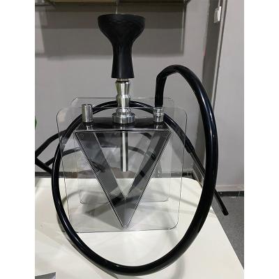 China Edelstahl Shisha Stem Hokahs Shisha Kopf Egyptian Hookah Smooking Shisha Triangle Hookah Bottle Narguile for sale