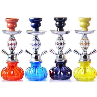 China Factory Direct Sale Eco-friendly Arabian Hookah Set Double Hose Finished Product Shisha Hookah for sale