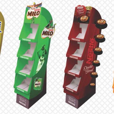 China OEM Eco - Friendly Corrugated Paper Material Custom Display Stand for sale