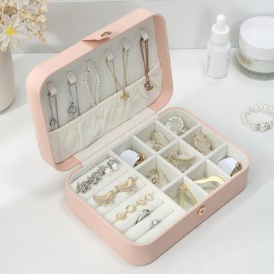 China Jewelry Storge Box New Arrivals Rings Earrings Necklaces Travel Organizer Portable Jewelry Box Small for sale