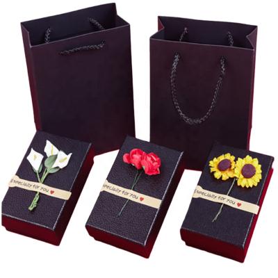 China Recyclable Custom Rectangular Cool Inner Cosmetic Gift Box Recyclable Small Applique Gift Box Cosmetic Gift Box Lipstick Coated Perfume Packaging Paper for sale