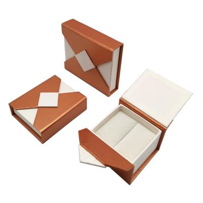 China Wholesale Recyclable High Quality Ring Necklace Pendant Jewelry Double Door Insert Sponge Open Gift Box for sale