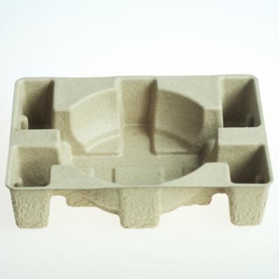 China Biodegradable Biodegradable Dry-pressing Paper Pulp Packaging Disposable Tray For Home Appliance for sale