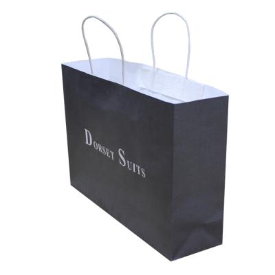 China Recyclable Get Coupon $1000 Custom Kraft Paper Shopping Bag, White Black Paper Gift Bag With Handle Customize Logo Print, Paper Sack Bag for sale