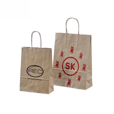 China Recyclable Paper Bag Eco - Friendly Custom Machine Made Printing for sale