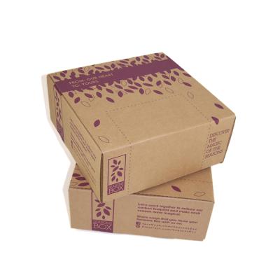 China Recycled Materials Packaging Matt Mailing Kraft Carton Gift Mailing Custom Printing Corrugated Postage Box for sale