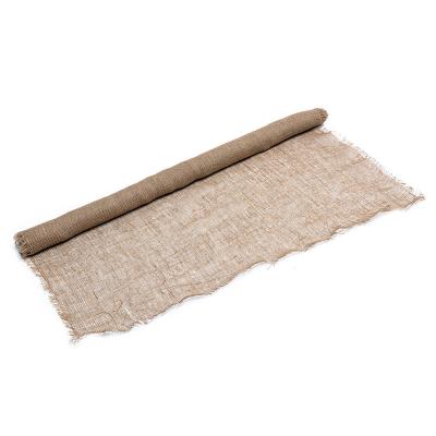 China 25# Jute Viable Burlap Fabric Jute Fabric Decorative 100% Jute Fabric for sale