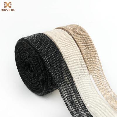 China Rustic Florist Wedding Decor Hessian Ribbon Band Burlap Goods Porcelain Wedding Decor Viable Burlap Wholesale for sale