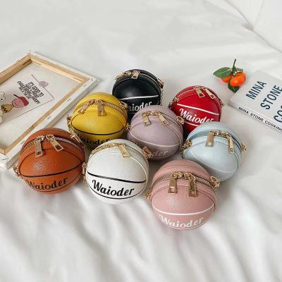 China 2021 Fashion Latest Design Children's Mini Fancy Girls Women's Purse Small Cute Children's Basketball Purse Handbags Bags for sale