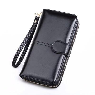 China Fashion Anti-theft Women Pinch Lady Leather High Quality Fashion Wallets Long Design Female Purse Clutch Bag Wallet for sale