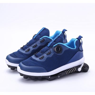 China Plastic+ Mesh Spring Mechanical Running Shoes for Men and Women Aid Marathon Cushioning Sneakers Cushioning Running Shoes for sale