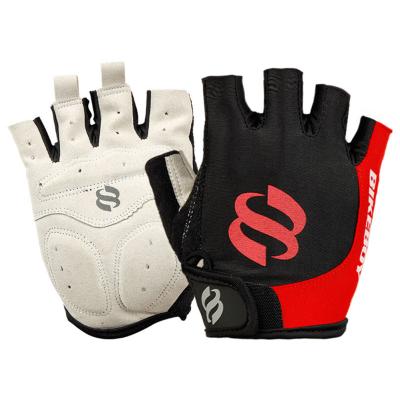 China Half Finger Cycling Men's Gloves Summer Breathable Shockproof Cycling Gloves For MTB Mountain for sale