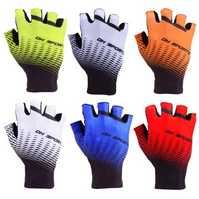 China Unisex HOT Recycling Breathable Anti-sweat Sports Anti-sweat Gloves Women Men Half Finger Anti-Slip Gloves Bike Bicycle Glove for sale