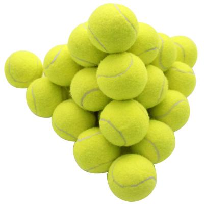 China Rubber+wool Chemical Fiber Tennis Wool Rubber Bulk Practice High Elasticity And Resistance Training Tennis for sale