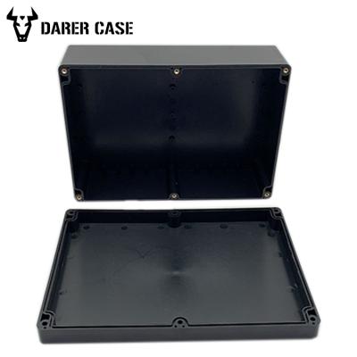 China 265*185*90mm UL94 ip67 Outdoor Flame Retardant Rack V0 Black Plastic Waterproof Enclosure for sale