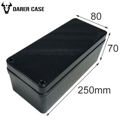 China DWP25070 250*80*70mm Outdoor High Quality Black Molded Plastic IP67 Enclosure for sale