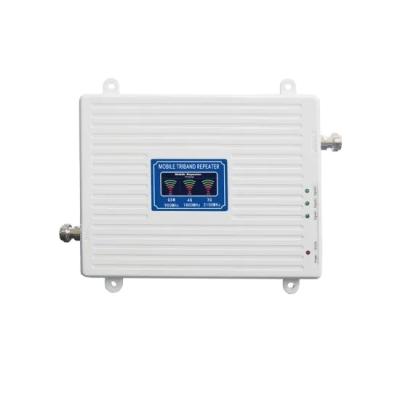 China Hotels Factory Price Tri Band 2G 3G 4G Signal Booster 900 20dBm 1800 2100 MHz Signal Repeater for sale