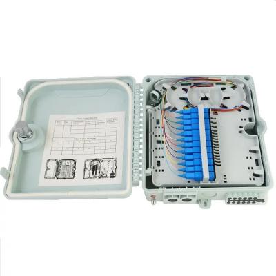 China FTTH FTTB FTTX Solution Wall Mounted Fiber Optic Distribution Box fiber optic splice box Outdoor IP65 8Ports Fiber Optic Terminal Box for sale