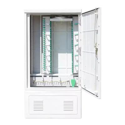 China FTTH FTTB FTTX Solution OEM ODM fiber Distribution Cabinet 288cores Electrical Distribution Cabinet Fiber Outdoor Cable Optical Cross Cabinet for sale