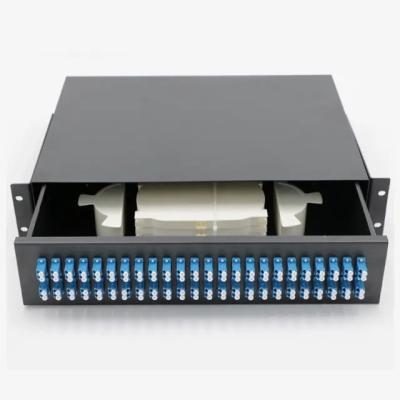 China FTTH FTTB FTTX Solution FTTH SC/FC/ST/LC rack mount ODF 12 24 48 72 96 144 Cores SC/APC Terminal Box fiber Optic patch panel for sale