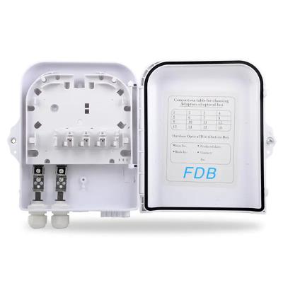 China FTTH FTTB FTTX Solution FDB 8ports NAP de NAP fiber Termination Box Fiber Optic Distribution box for sale